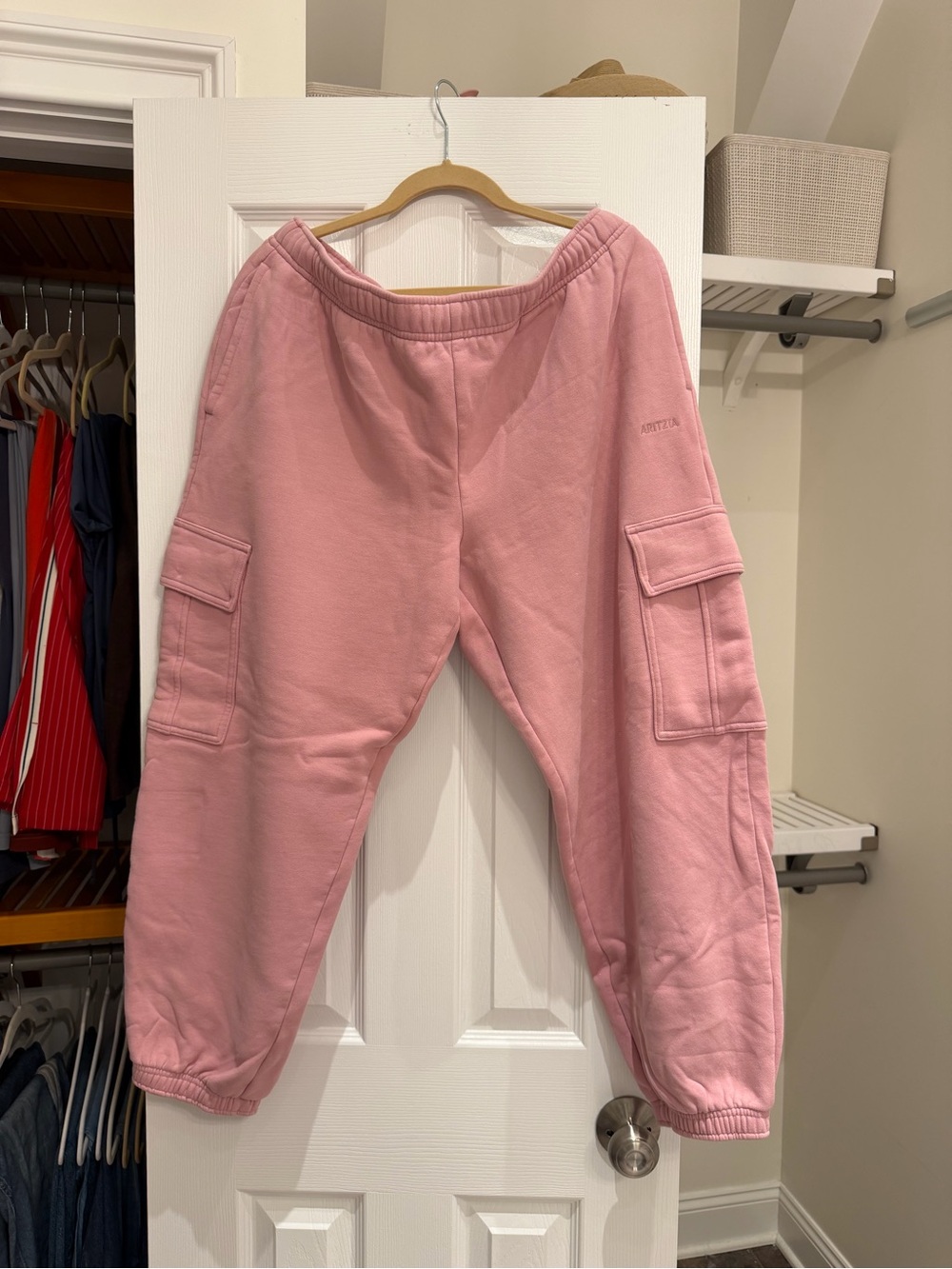 Aritzia Pink Cargo Pocket Sweatpants